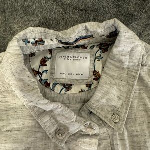 Denim and Flowers men’s large shirt